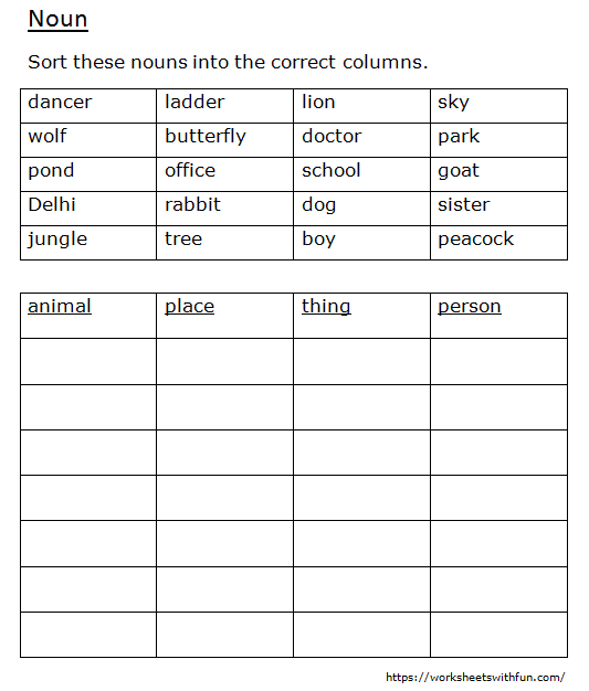 english-class-1-noun-sort-these-nouns-into-the-correct-columns-worksheet-3